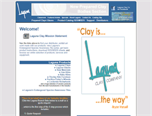 Tablet Screenshot of lagunaclay.com